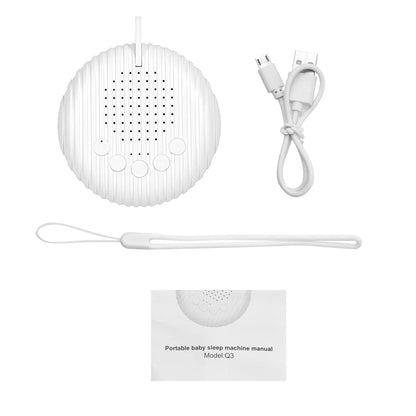 Baby White Noise Sleep Machine | 10 Soothing Sounds, USB Rechargeable, Volume Control