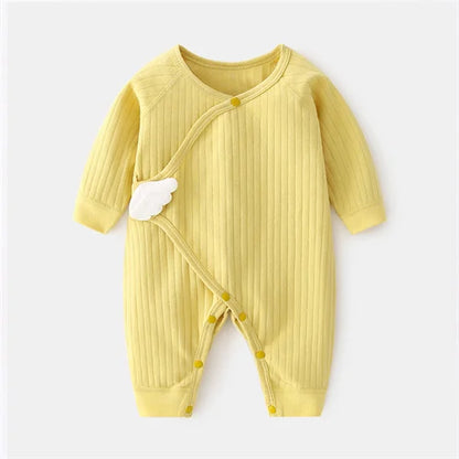 Baby Angel Wing Romper | Soft Cotton Jumpsuit for Newborns 0–6 Months