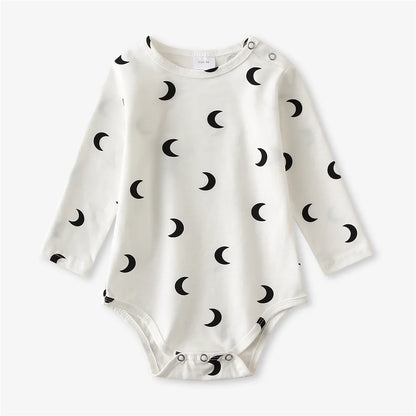 Baby Romper — Cute Cartoon Print, Short Sleeve Unisex