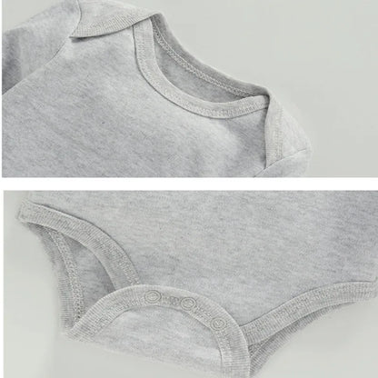 Baby Cotton Long Sleeve Romper | Unisex Bodysuit for Boys & Girls 3–24 Months