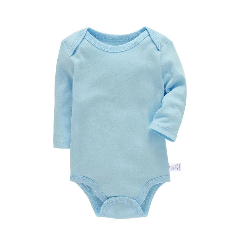 Baby Cotton Long Sleeve Romper | Unisex Bodysuit for Boys & Girls 3–24 Months