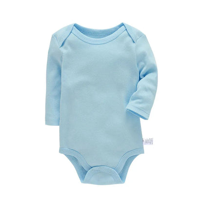 Baby Cotton Long Sleeve Romper | Unisex Bodysuit for Boys & Girls 3–24 Months
