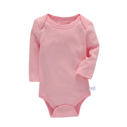 Baby Cotton Long Sleeve Romper | Unisex Bodysuit for Boys & Girls 3–24 Months