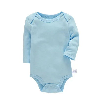 Baby Cotton Long Sleeve Romper | Unisex Bodysuit for Boys & Girls 3–24 Months
