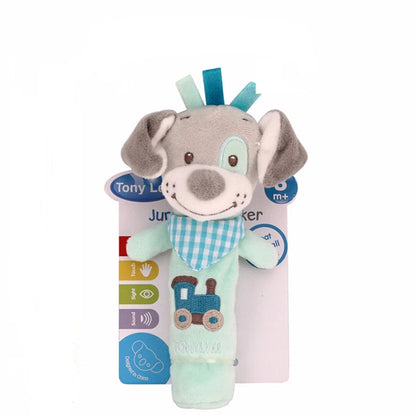 Baby Animal Plush Hand Bell Rattle Toy