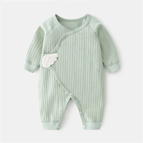Baby Angel Wing Romper | Soft Cotton Jumpsuit for Newborns 0–6 Months