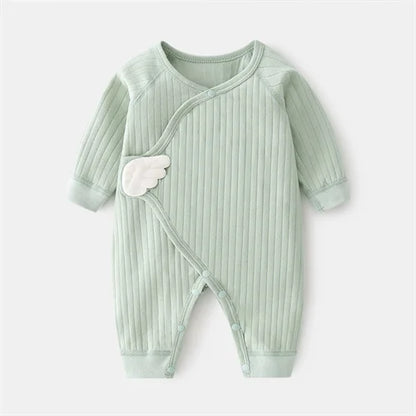 Baby Angel Wing Romper | Soft Cotton Jumpsuit for Newborns 0–6 Months