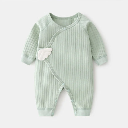 Baby Angel Wing Romper | Soft Cotton Jumpsuit for Newborns 0–6 Months