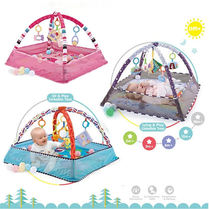 Baby Crawling Mat & Fitness Frame Set