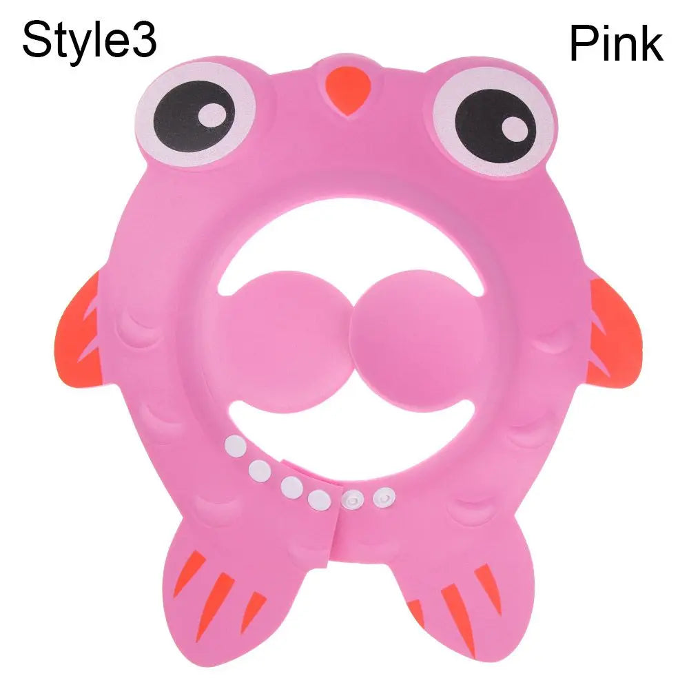 Baby Bath Shower Cap & Hair Shield | Waterproof Ear & Eye Protection | 3 Styles | Yellow, Pink & Blue