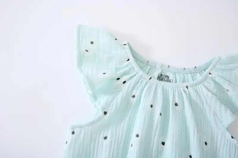 3-Piece Baby Girl Floral Bodysuit Set | Sleeveless 100% Cotton Summer 0-24M
