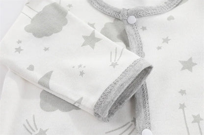 Baby Cartoon Print Romper | Soft Cotton Bodysuit for Newborns 0–9 Months