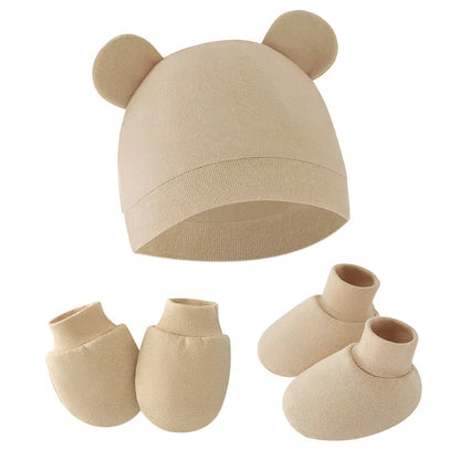 Baby Hat, Bonnet, Gloves & Socks Set | Newborn Gift Set 0-6 Months
