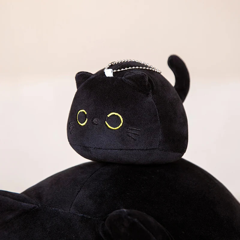 Round Ball Cat Plush Toy | Kawaii Soft Cat Cushion for Kids