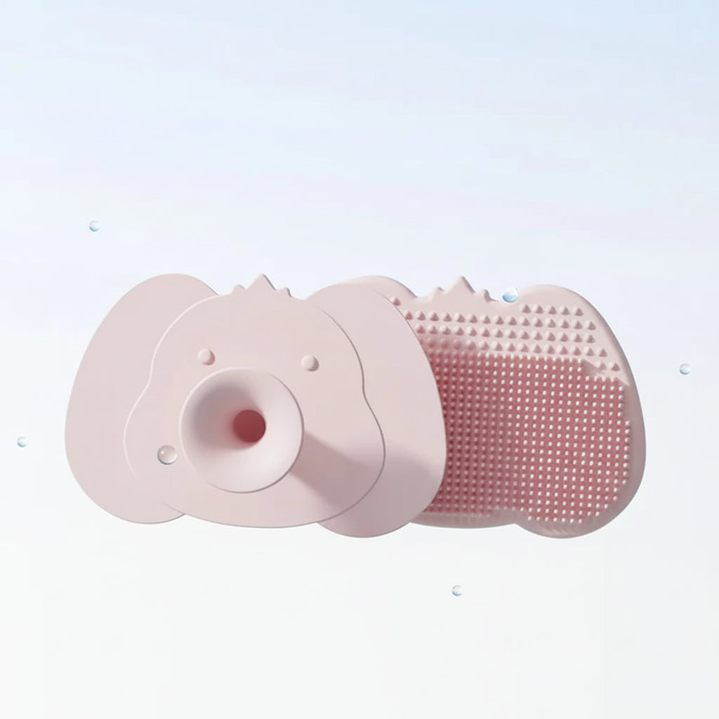 Baby Silicone Shampoo & Massage Bath Brush | Soft Hair Comb & Scalp Care Tool