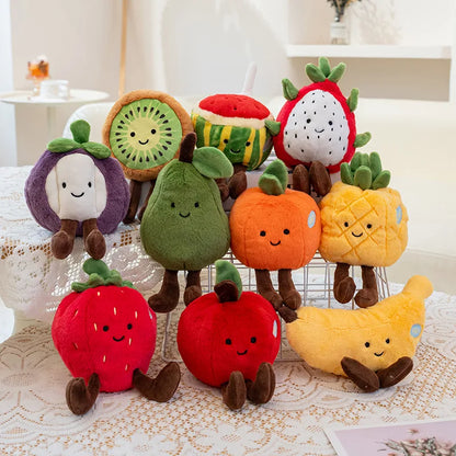 Fruit Plush Toy | Soft Stuffed Plushie for Babies & Kids | 10 Fruit Designs