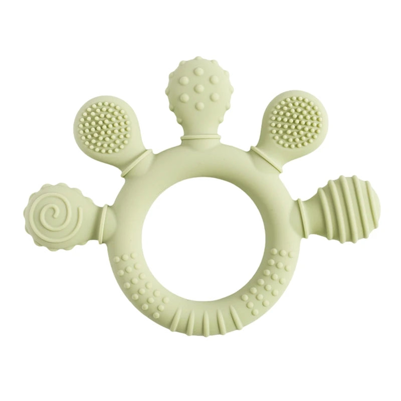 Baby Silicone Teether & Pacifier Chain Set