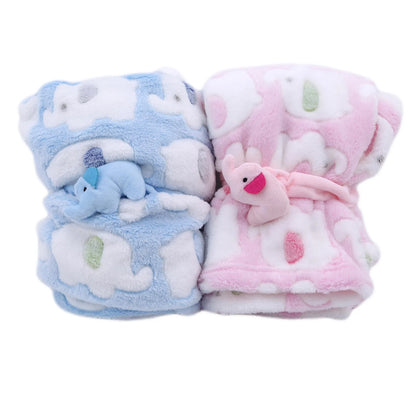 Baby Thermal Fleece Swaddle Blanket | Soft Newborn Bedding Wrap for All Seasons