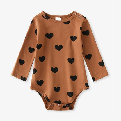 Baby Romper — Cute Cartoon Print, Short Sleeve Unisex