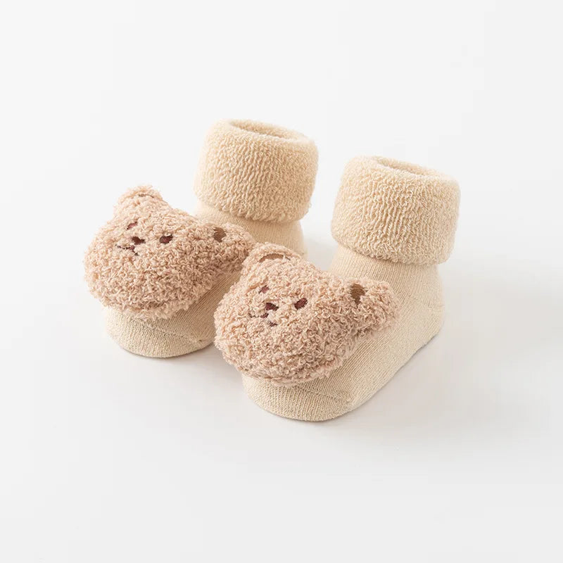 Baby Bear Socks | Soft Cotton Anti-Slip Newborn & Toddler Socks 0-3 Years
