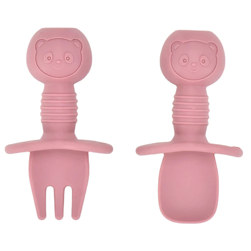 Baby Silicone Cartoon Dining Set | Plate, Cutlery & 4-Piece Options | BPA-Free