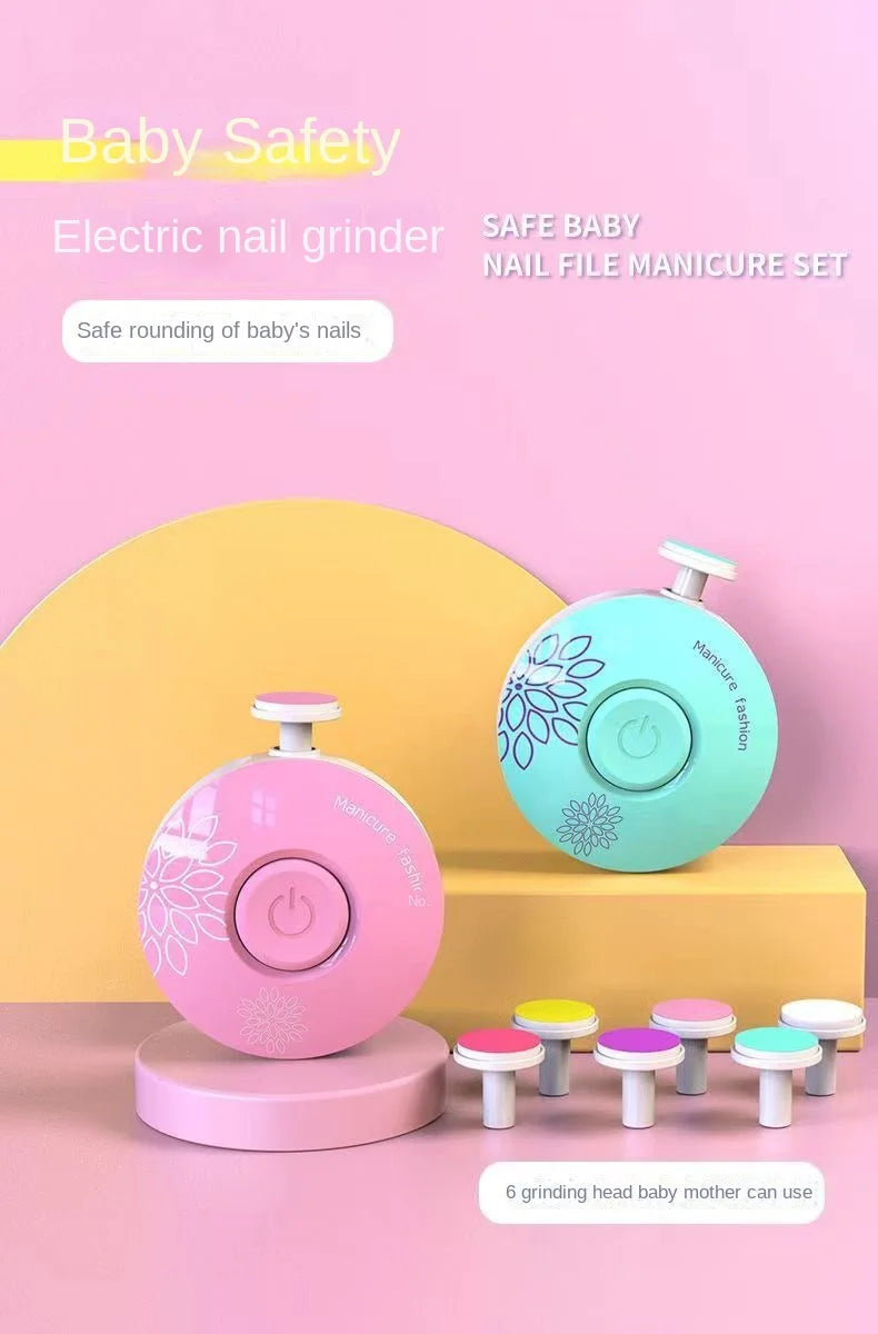 Electric Baby Nail Trimmer & Polisher | Quiet Safe Nail Care for Newborns