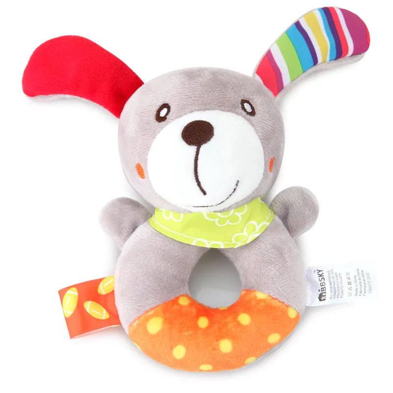 Baby Animal Plush Hand Bell Rattle Toy