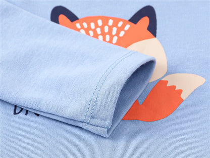 Baby Boy Cotton Bodysuit 3-Pack | Long Sleeve Fox Print 0-24 Months