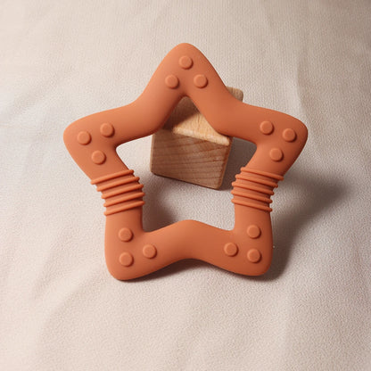 Baby Star & Heart Silicone Teether
