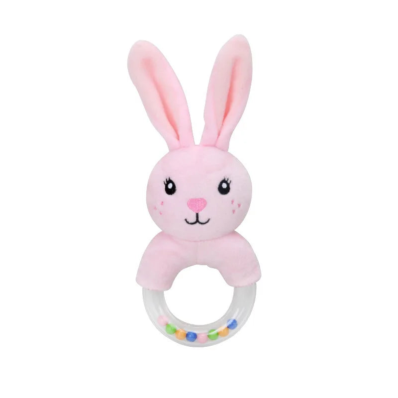 Baby Animal Plush Hand Bell Rattle Toy