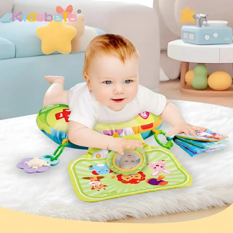 Baby Tummy Time Pillow Sensory Toy Set