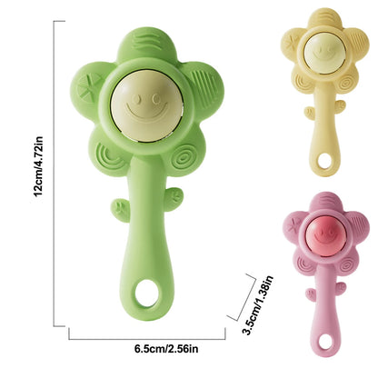 3-in-1 Baby Teething Rattle | Chewable Sensory Toy for Newborns & Infants
