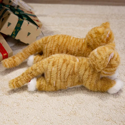 Realistic Cat Plush Toy | Lifelike Stuffed Kitten with Fur | 5 Colours | 40cm & 50cm