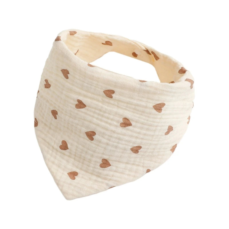 Baby Bandana Bib | Muslin Drool Bib for Teething Infants 0-12 Months
