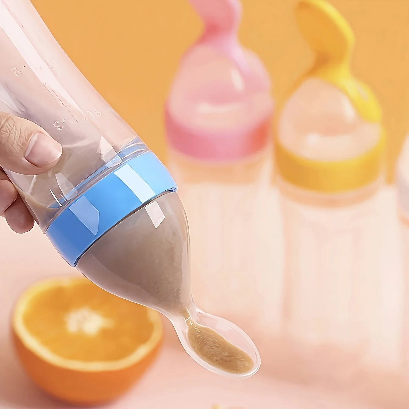 9-Piece Baby Feeding Set | Dinosaur Fruit Feeder, Silicone Bottle & Storage Bags | BPA-Free
