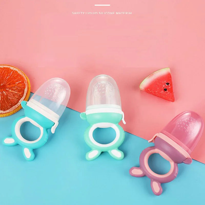 Silicone Baby Fruit Feeder Pacifier | Safe Molar Teether for Weaning 4–12 Months