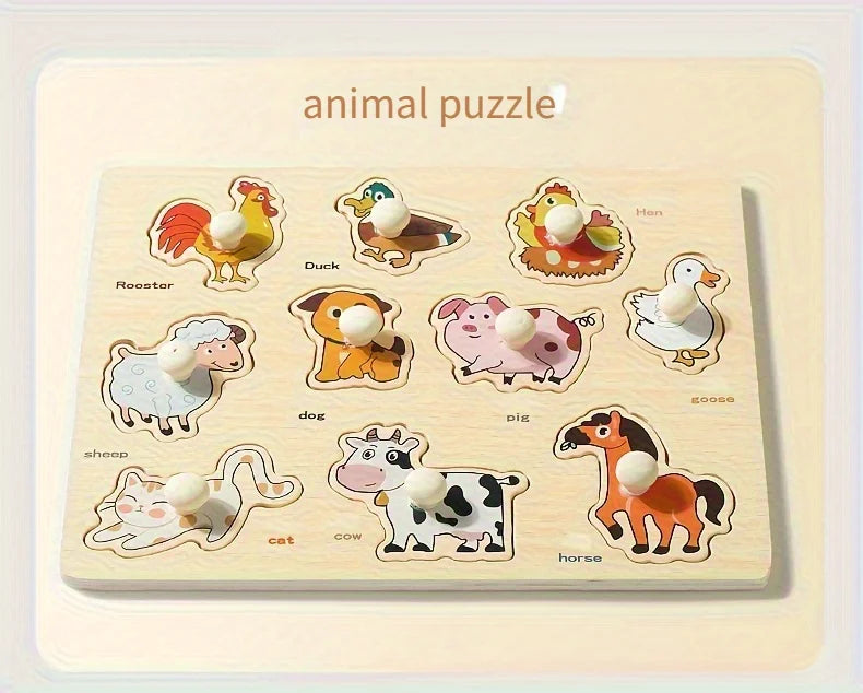 Montessori Shape Puzzle Board | Geometry Learning Toy for Toddlers & Preschoolers