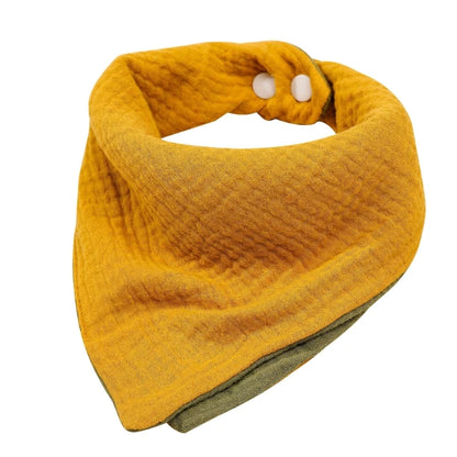 Baby Bandana Bib | Muslin Drool Bib for Teething Infants 0-12 Months