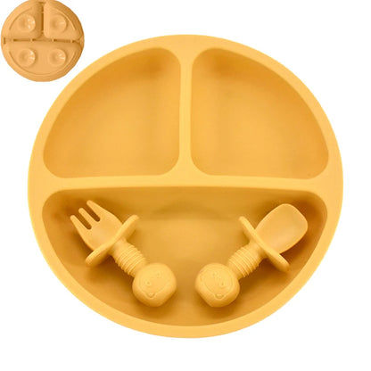 Baby Silicone Cartoon Dining Set | Plate, Cutlery & 4-Piece Options | BPA-Free