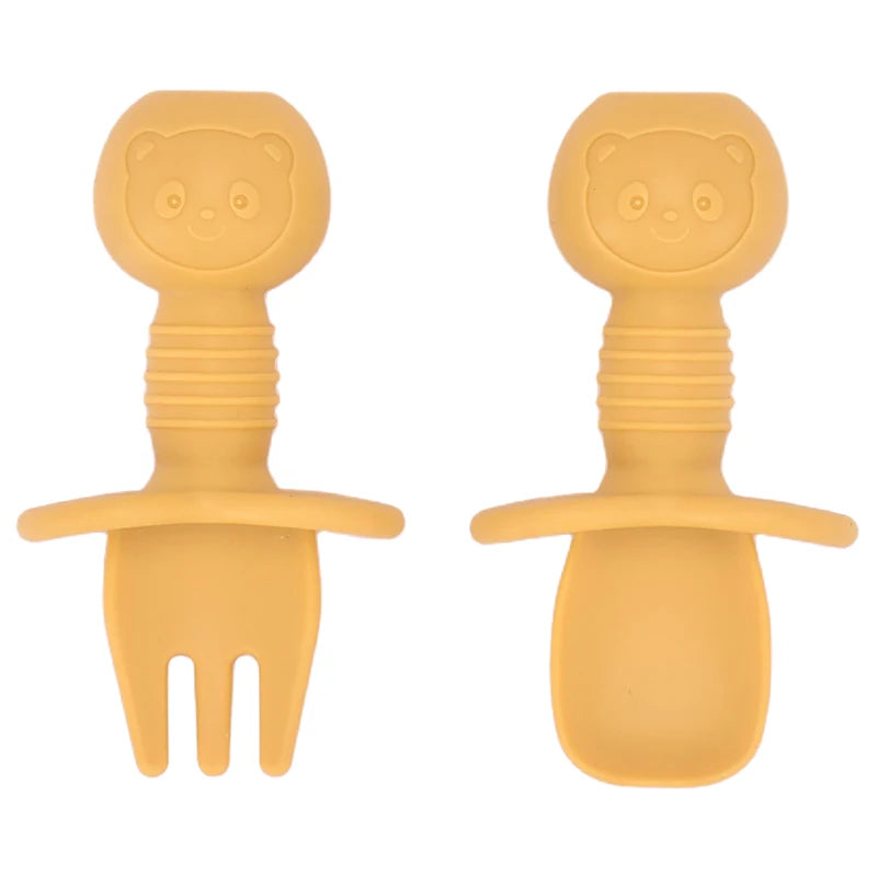 Baby Silicone Cartoon Dining Set | Plate, Cutlery & 4-Piece Options | BPA-Free