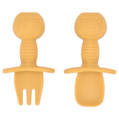 Baby Silicone Cartoon Dining Set | Plate, Cutlery & 4-Piece Options | BPA-Free