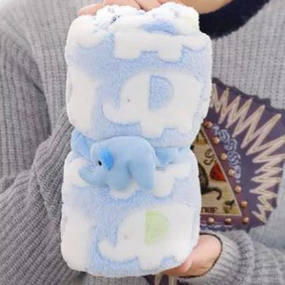 Baby Thermal Fleece Swaddle Blanket | Soft Newborn Bedding Wrap for All Seasons