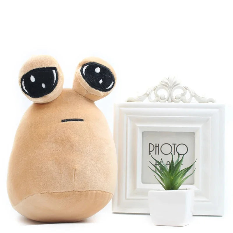 Pou Alien Plush Toy | Kawaii Anime Stuffed Doll for Kids