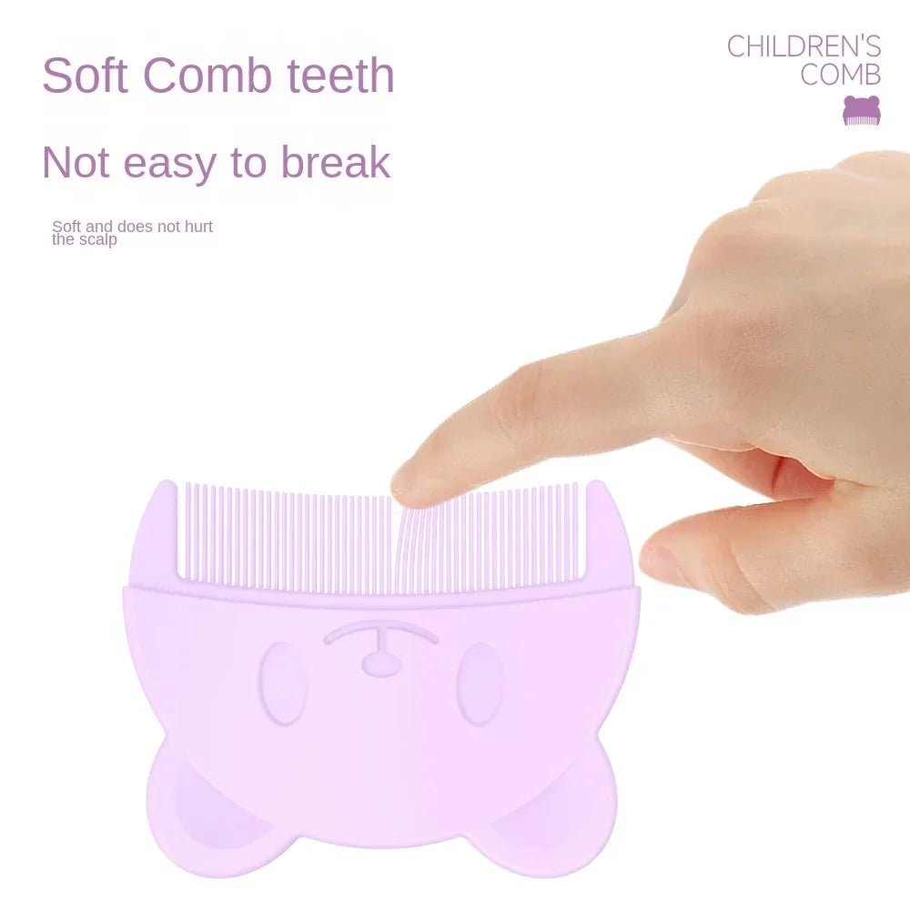 Soft Baby Comb & Silicone Head Massager | Newborn Hair Care Set