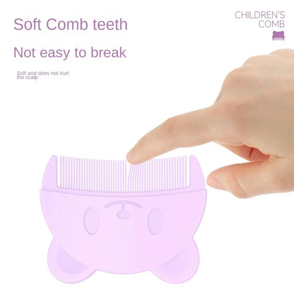 Soft Baby Comb & Silicone Head Massager | Newborn Hair Care Set