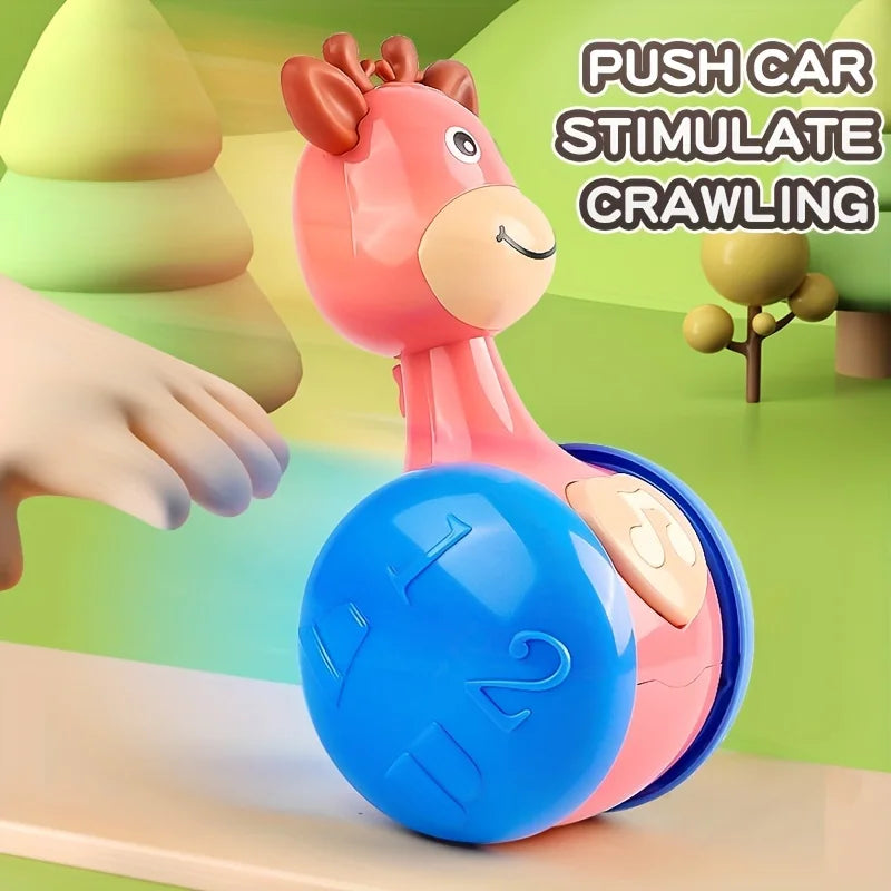 Baby Roly Poly Tumbler Wobbler Toy | Cause & Effect Sensory Toy for Infants 6–12 Months