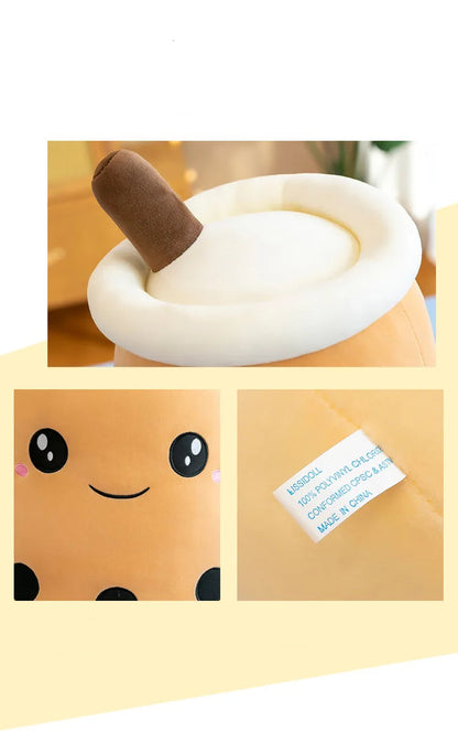 Kawaii Boba Bubble Tea Plush Toy | Soft Stuffed Milk Cup Pillow | 14 Styles | 24cm