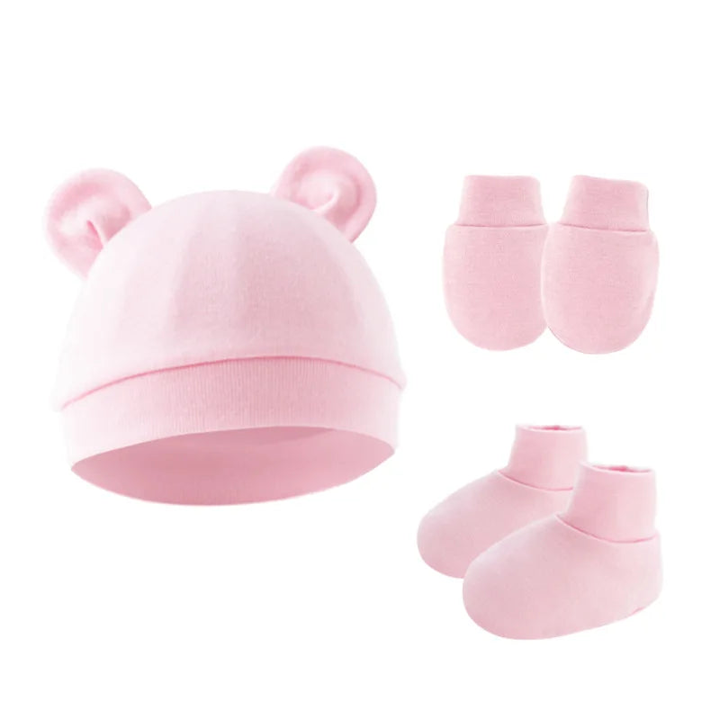 Baby Anti-Scratch Gloves & Foot Cover Set | Newborn Protection Kit