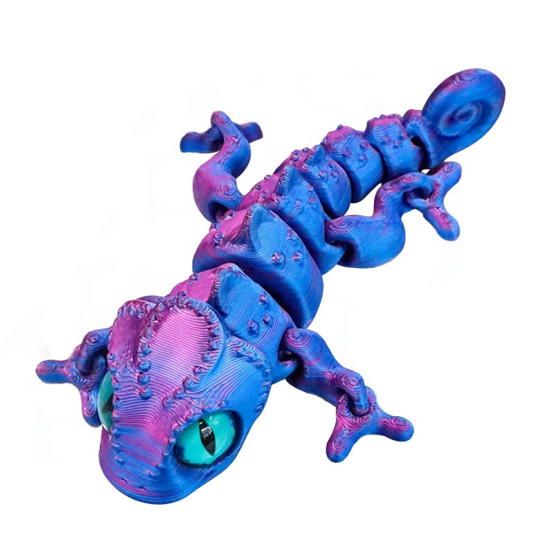 3D Printed Chameleon Figure | Multi-Joint Movable Kids Gift & Room Decoration