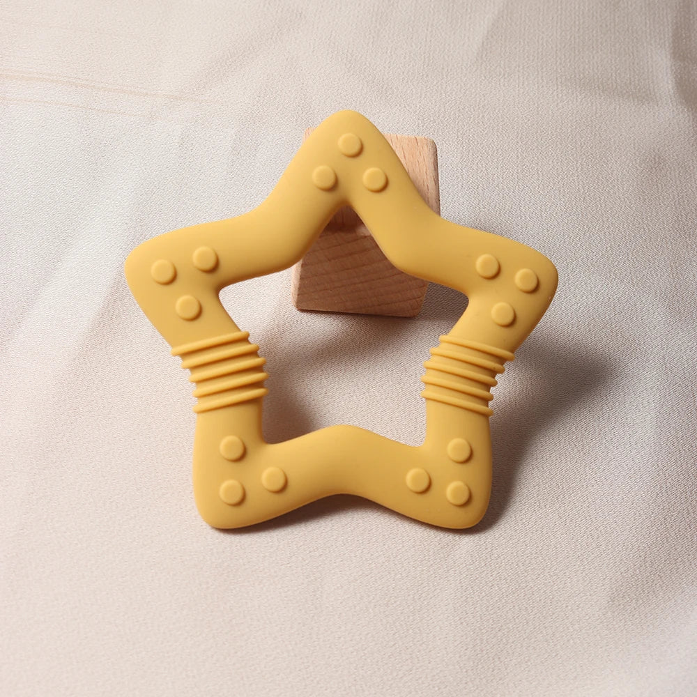 Baby Star & Heart Silicone Teether
